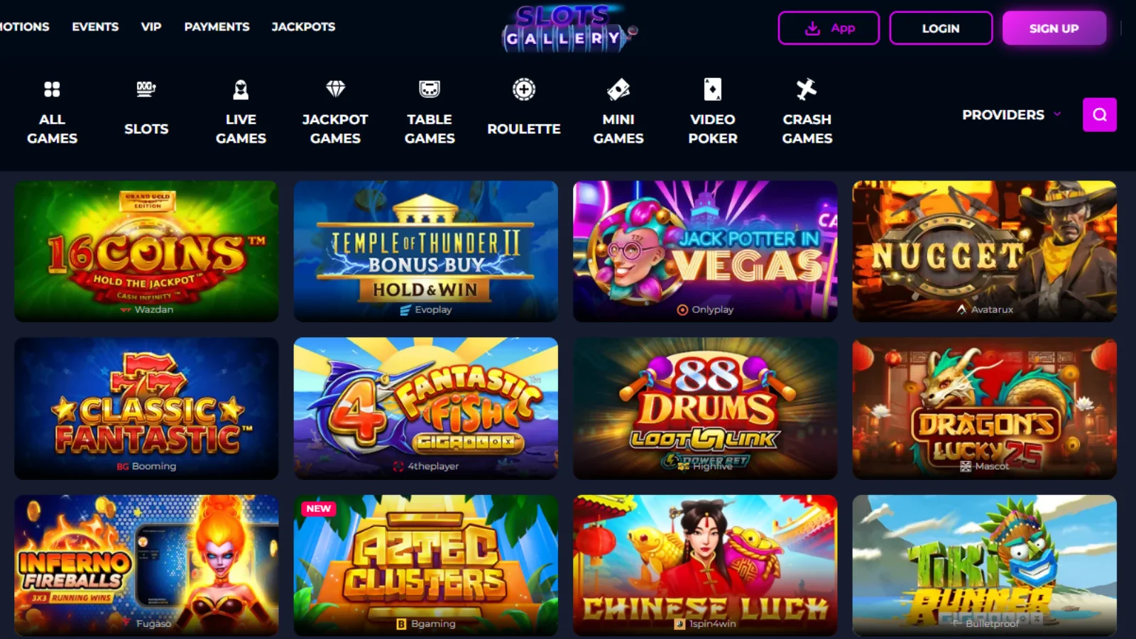 Slots Gallery Casino Games