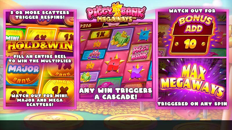 piggy bank megaways bonus Piggy bank megaways bonus features