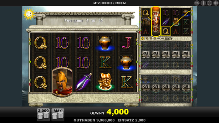Sparta Slot Freispiele