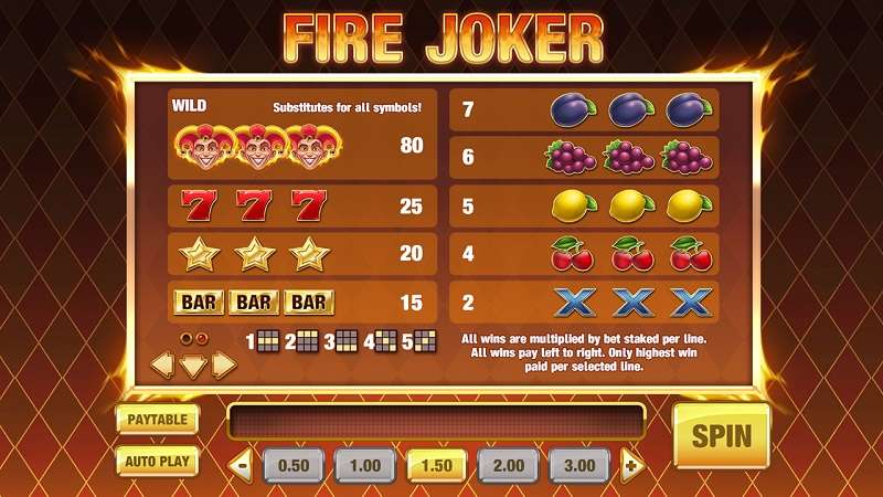 fire joker päävoitto